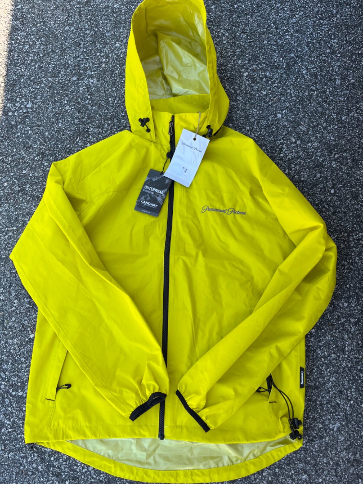 Paramount Pictures jacket rain coat Landway outerwear men's small new