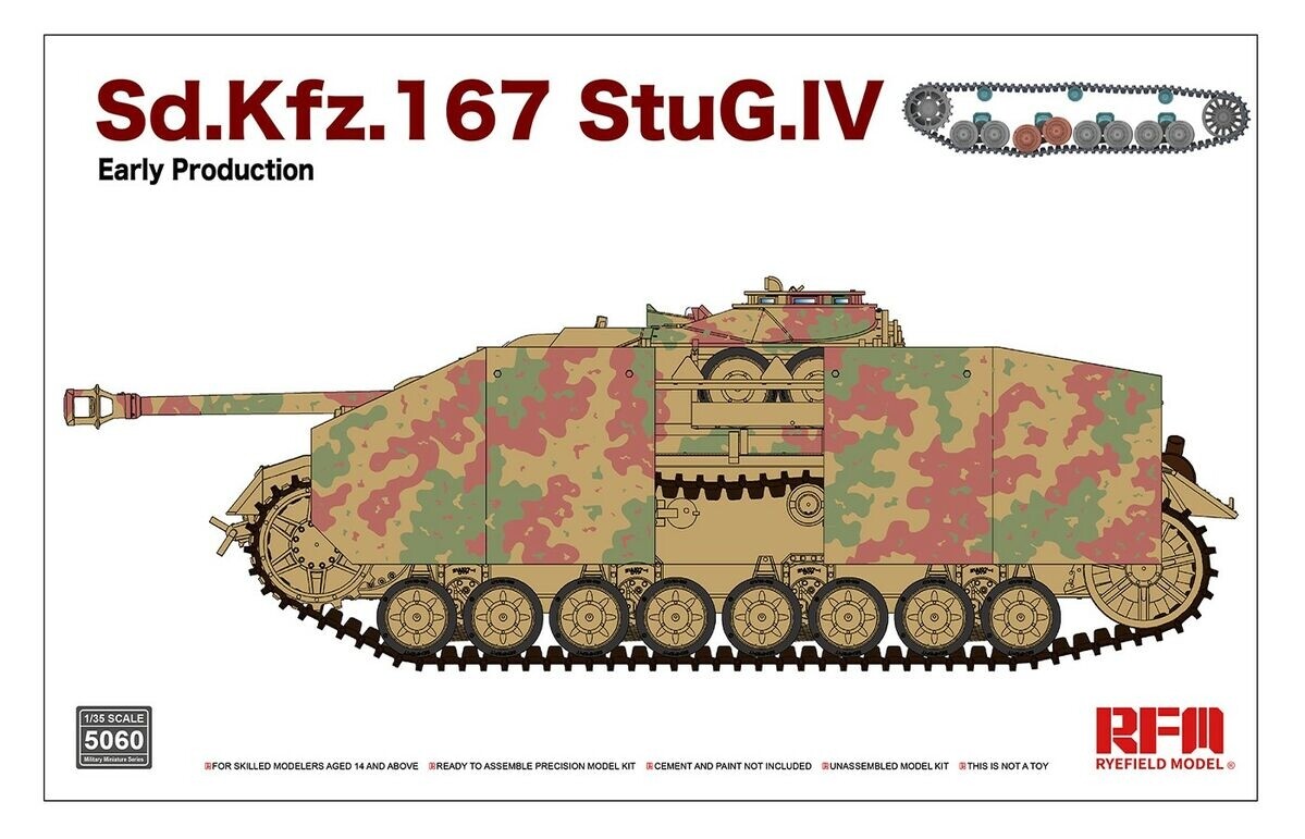 Rye Field  RM-5060 1:35 Sd.Kfz.167 StuG.IV Early Production with workable track