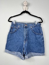 Vintage Chic Mom Shorts Women's Blue Denim 80s/90s 100 Cotton 5 Pocket