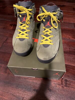 Nike travis scott air jordan 6 retro olive 193150605451| eBay