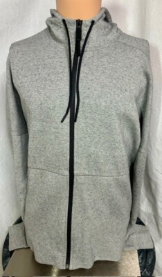 Adidas ID Stadium Performance Zip Hoodie Jacket BQ1648 Gray Men's Large L