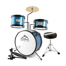 EASTROCK Drum Set, 3 Piece 14'' Drum sets for Drummer,Beginner, Drum Set with...
