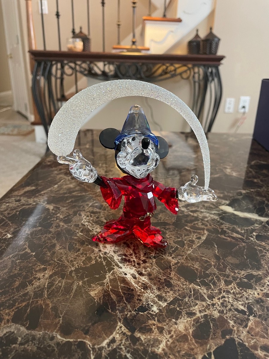 Mickey Mouse Sorcerer Swarovski Disney Crystal Figurine. Limited