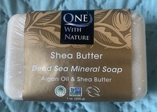 Dead Sea Minerals One with Nature Shea Butter Triple Milled Soap 200 g 7 oz 1 ct