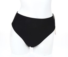 Gottex Contour Women's 128196 black high waist bikini bottoms swimwear size 14