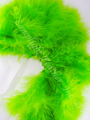Lime/Chartreuse Turkey Marabou Feathers 6-7 Inch per Ounce