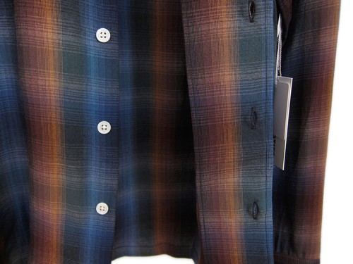 Wacko Maria Ombre Loop Collar Flannel Shirt sz. Small - Picture 7 of 10