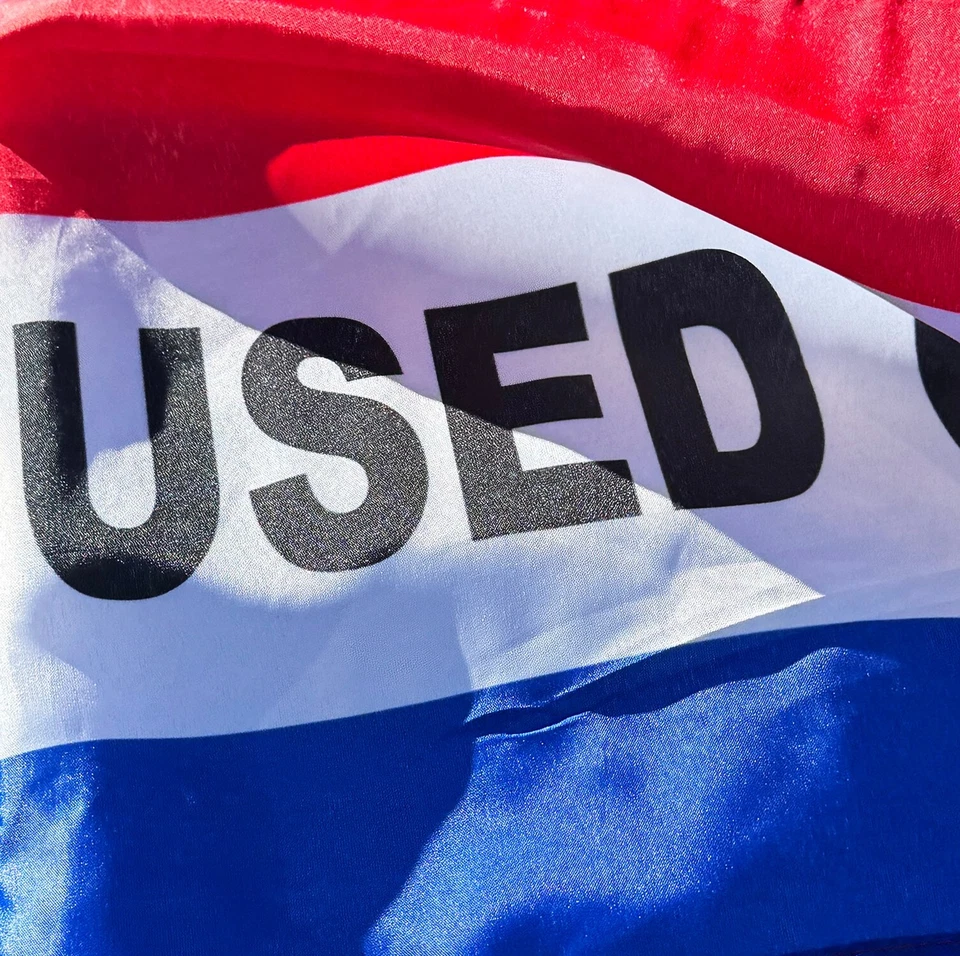 12 PACK USED CARS AUTO CAR DEALER SUPPLIES Window Clip On Flags Sale Flag - Image 4 of 4