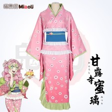 Cosplay Clothing Kanroji Mitsuri Kimono Outfit Demon Slayer Hallowmas Costume