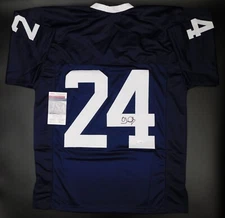 OJ McDuffie Signed Auto Penn State Nittany Lions Blue Football Jersey JSA COA