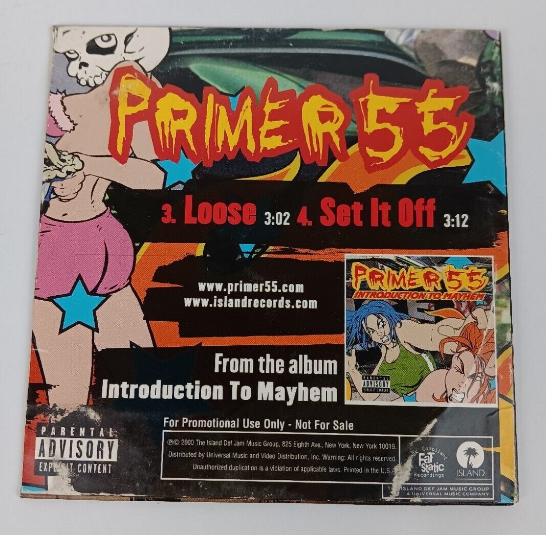 Primer 55 & Relative Ash CD Sampler 2000 Island Records Compact Disc 
