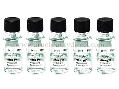 MASSAGE OIL ENERGY REVITALISING 5 x 14ml BOTTLES RIVER ISLAND PAMPERING SPA NEW