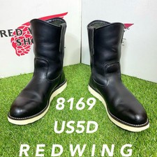 Red Wing Boots 8169 Pecos US:5E Genuine leather Black 031704d