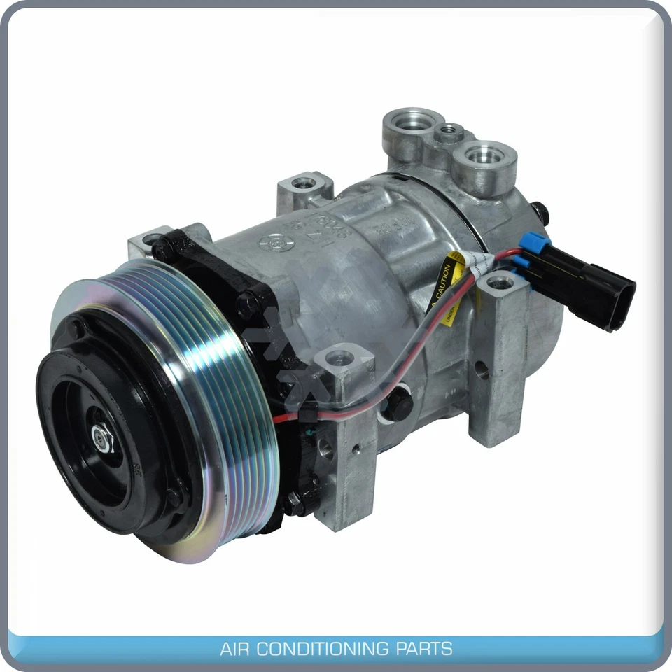 AC Compressor SD7H15 fits Freightliner / Kenworth / Peterbilt QR - Image 2 of 4