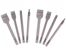 1/2/4/6Prong Leather Hole Punch Tool DIY Lacing Stitching Chisel Set Craft Kits