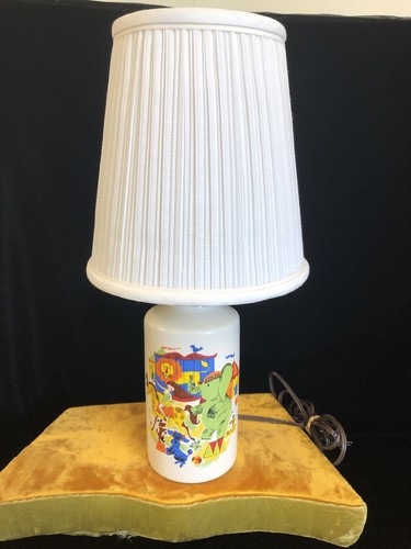 Childrens Circus Scene Lamp, Whimsical Lamp