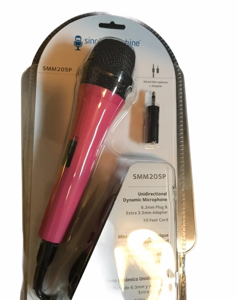 Микрофон динамический однонаправленный Singing Machine SMM205P со шнуром 10 футов... - Изображение 2 из 2