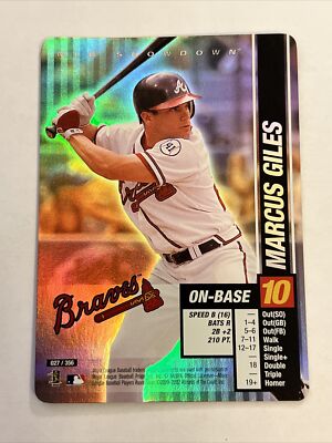 MLB Showdown 2002 Marcus Giles #27 Base Set Foil! VG Condition! Free Shipping!