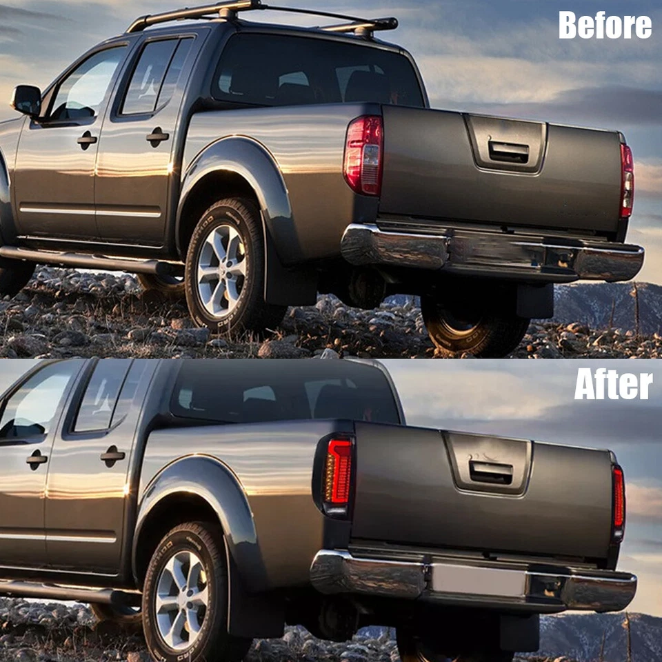 Par de luces traseras LED para Nissan Frontier 2005-21 Suzuki Equator 2009-2012 Foto 2 de 4