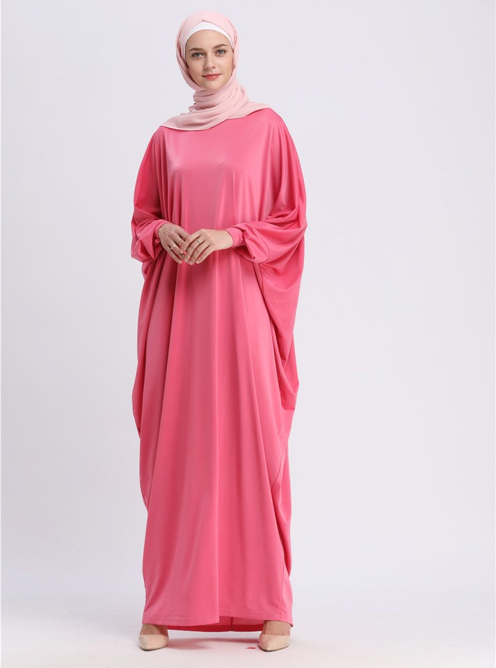 New Women Long Sleeve Islamic Kaftan Abaya Muslim Cocktail Maxi Long Dress