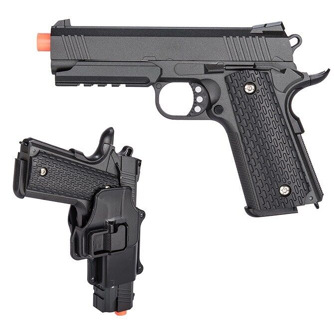 I'm looking into buying this airsoft gun to shoot cans, is it any