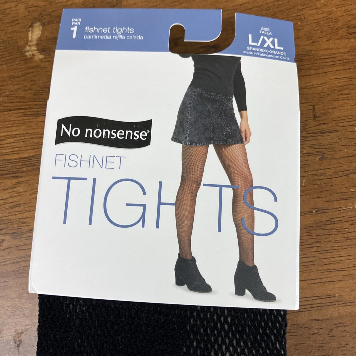 【専用】ユニーク No Nonsense Fishnet Openwork Tights Black Size L/XL Style 23156