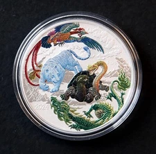 2024 P Australia CHINESE MYTHS & LEGENDS, 1 oz. Silver, Perth Mint Lan Four Coin