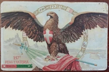 217° REGGIMENTO FANTERIA BRIGATA VOLTURNO - VIAGGIATA 1916 - POSTA MILITARE !