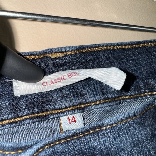 Levi’s Jeans Women's Size 14M 32x32 Classic Boot Dark Wash Blue - Picture 4 of 12