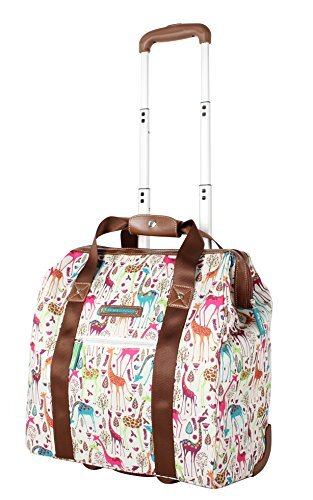 Lily Bloom Design Pattern Carry on Bag Wheeled Cabin  Under the Seat Tote