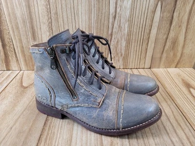 Bed Stu Women's Bonnie II Rugged Lace Up Ankle Booties Zipper Size 9 - Image 1 of 4