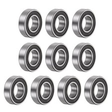10pcs 6003-2RS Deep Groove Ball Bearings, Chrome Steel Z2 Bearing 17x35x10mm
