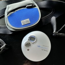 Vintage Sony Walkman Portable CD Player D-EJ756CK G Protection W/ Wearable Case