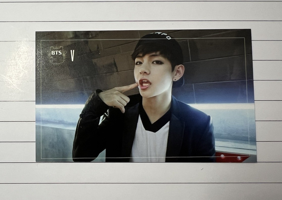 BTS V Official Photocard - Dark & Wild Album Taehyung PC | eBay