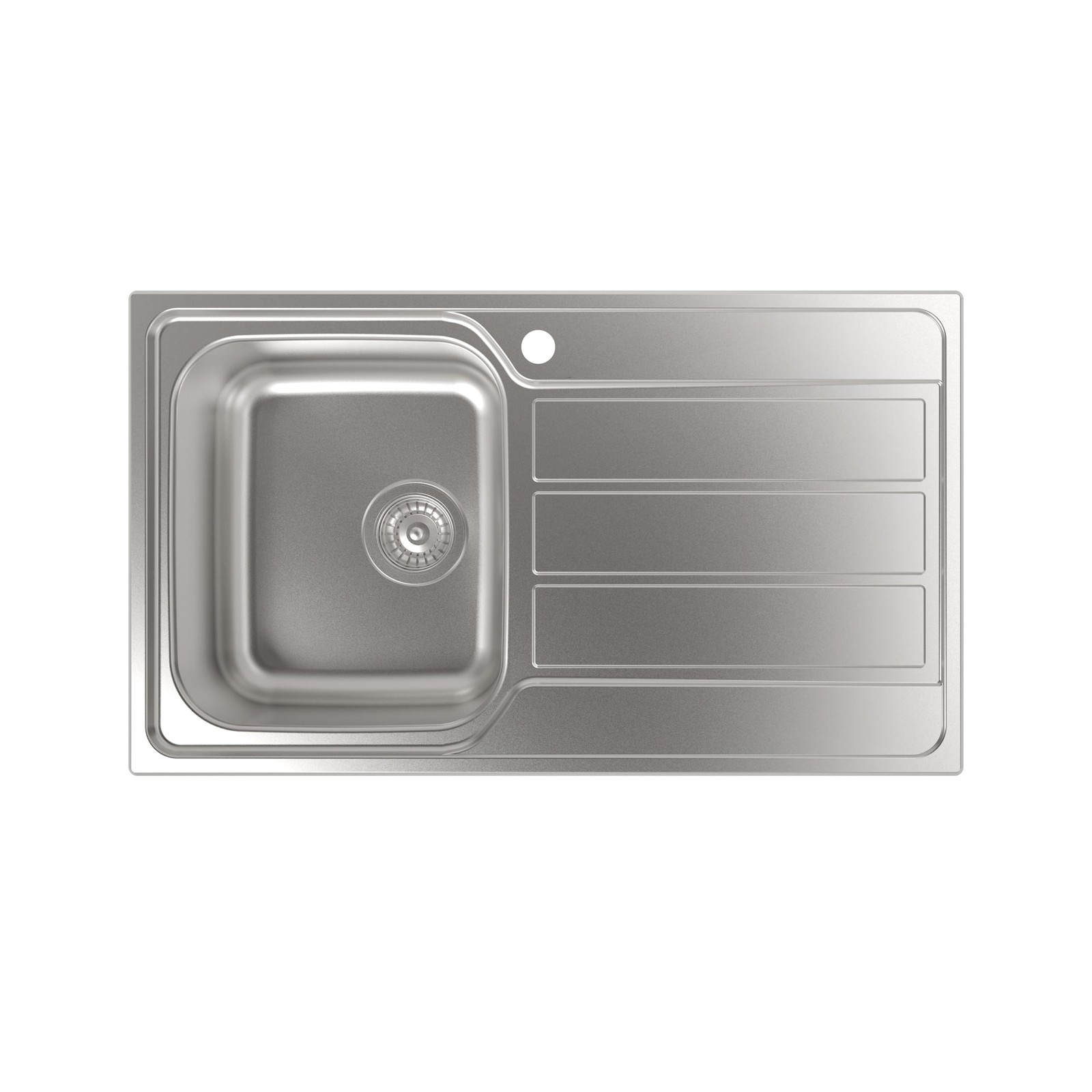 CATA CDP-1 ED Lavello 50x86 cm Cubetto Quadrato con Scolapiatti Spessore (v8Q)