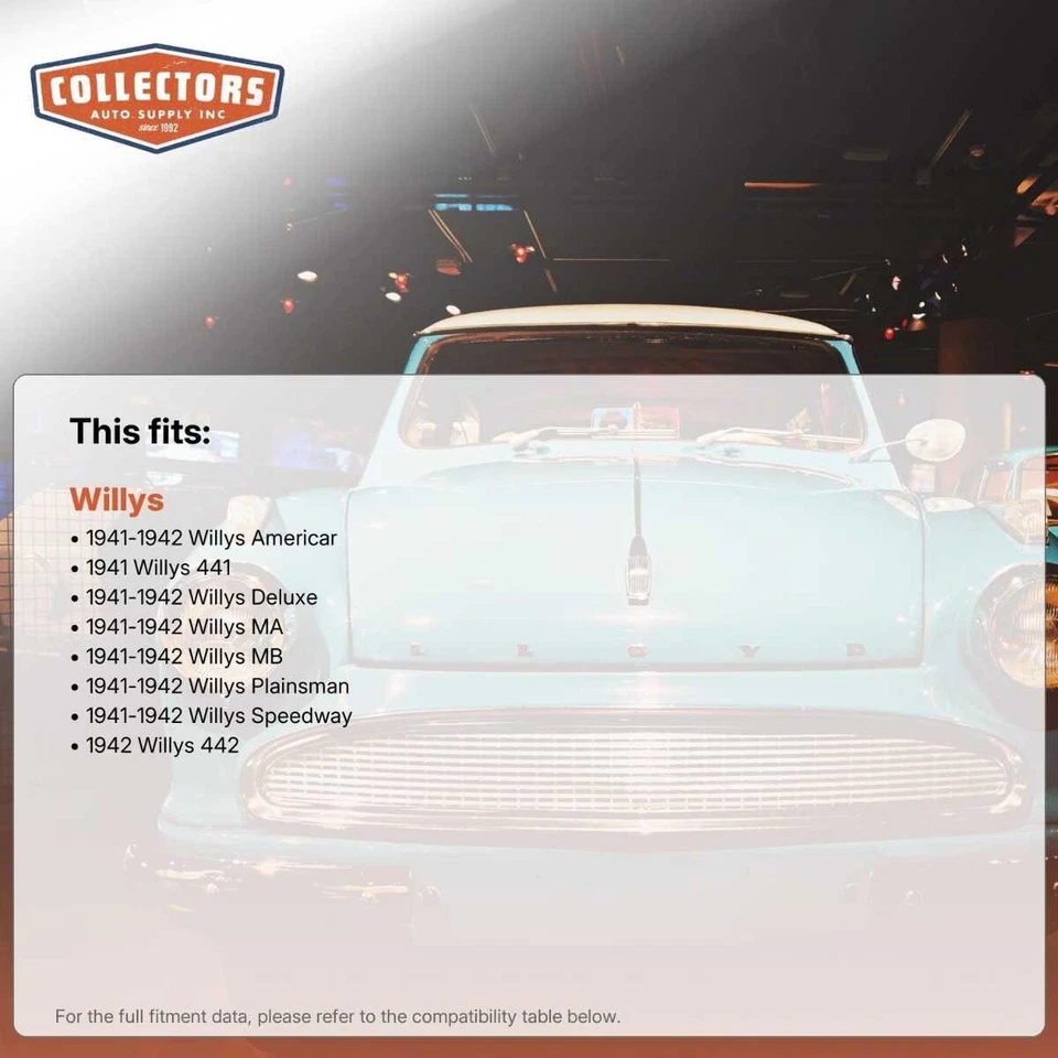 Almohadilla de aislamiento Firewall Sound Deadener para Willys 1941-1942 Foto 2 de 4