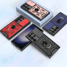For Samsung Galaxy S25 Ultra S24 S23 S22 S21 FE Case Phone Cover With Ring Stand