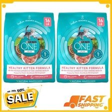 2 Pack Purina ONE Plus, Healthy Kitten Formula, Dry Kitten Food, Chicken, 16 lb 2.16 per pound
