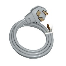 GE WX09X10002 Genuine OEM Dryer Power Cord 4 Feet 30 Amp 3 Wires 125v-250v 10/3