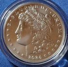 2024-P Morgan Silver Dollar Unc US Mint $1 Commemorative .999 OGP Box COA