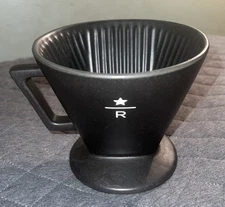 Starbucks Reserve Ceramic Dripper Pour-Over Coffee Brewer - Black Rare