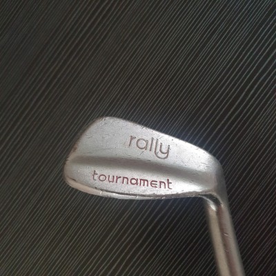 Vintage Rallye Turnier 9 Edelstahl schwarzer Griff Intermediate Eisen Golfschläger