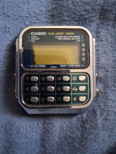 casio calculator watch silver