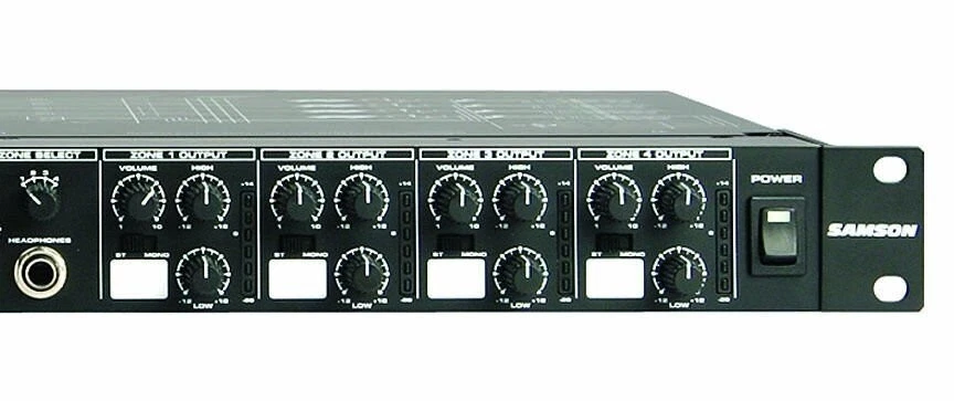 Samson SA-SZONE S-Zone 4-Input/4-Zone Stereo Mixer with Advanced Control - Image 3 of 4