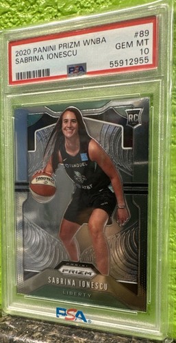 2020 Panini Prizm WNBA #89 Sabrina Ionescu RC PSA 10 Liberty Future HOF