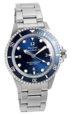 Made in Japan Classic Dive Watch, Deep Blue, Sweep Seconds, 38mm