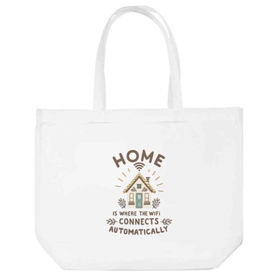Einkaufstasche ''Home Is Where The WiFi Is'' fürs Leben (BG00079745)