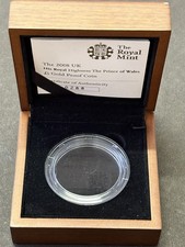 2008 Royal Mint Gold Proof £5 Box & COA Prince Of Wales  - NO COIN