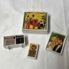 Vintage Mattel Barbie Go Togethers Accessories Bundle Tv Radio Picture Frame TLC
