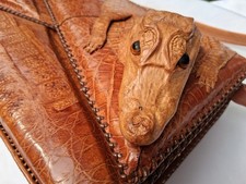 Vintage Baby Alligator Crocodile Leather Handbag circa 1960